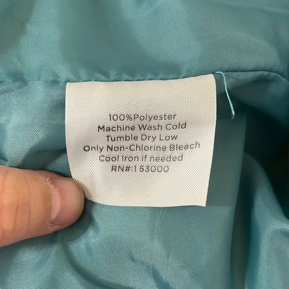 NWOT Ivory Ella Chloe White Sherpa Blue Satin Lined Full Zip Jacket Size Small - Picture 10 of 12